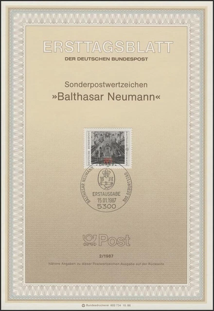 ETB 02/1987 Balthasar Neumann, Baumeister