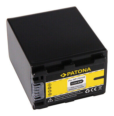 2x Batterie Patona 2000mAh LI-ION pour Sony NP-FH100
