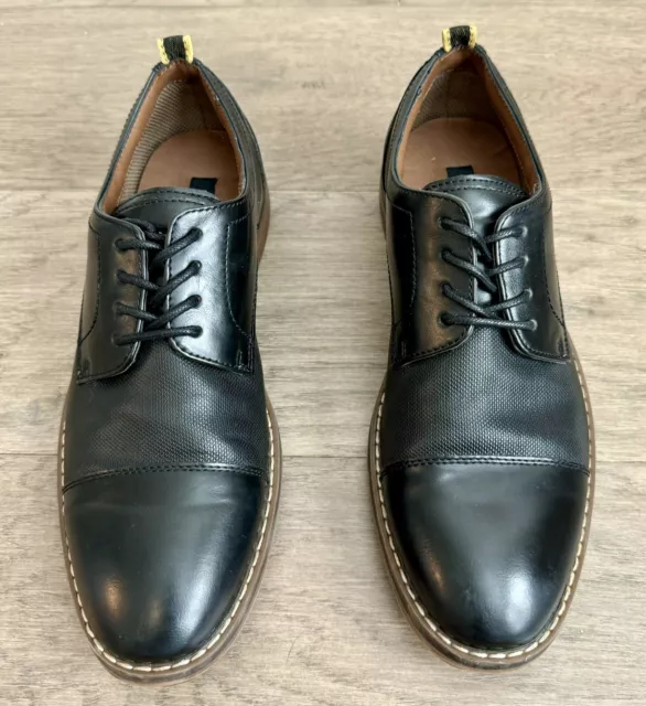 SIZE 7.5 M Parker Sky Men s Black Dress Shoes Lace Up Round Toe 26.95 PicClick