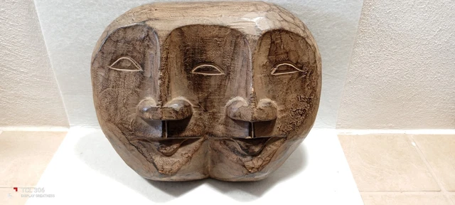maschera africana due facce