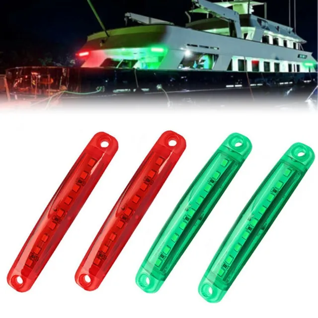 Bande lumineuse LED utilitaire pour l'intérieur du bateau, 2 pièces,  lumière de Navigation, blanc/bleu/