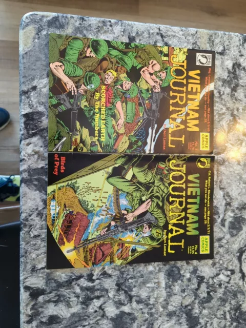 two issues Apple Comics Vietnam Journal # 3, 4