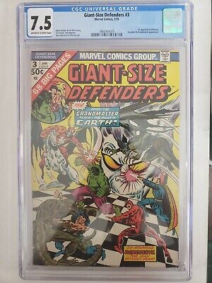 Giant Size Defenders #3 Korvac 1st Appearance  Marvel 1975 CGC Graded  7.5