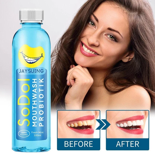 Enjuague bucal brillante como nuevo - probado por dentista - 100 ml