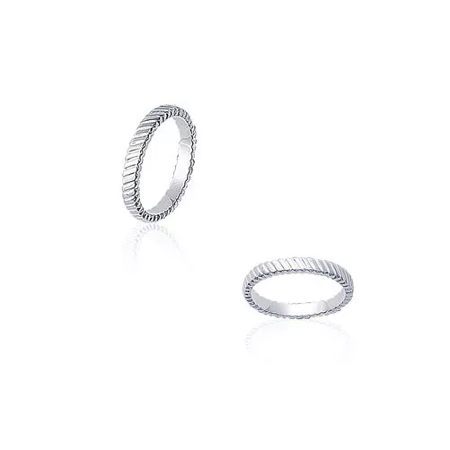 BAGUE Alliance Femme Strié 2,5mm  Bijoux ARGENT NEUF Taille au Choix