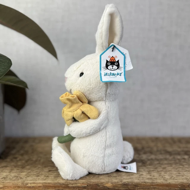 JELLYCAT BOBBI BUNNY Rabbit With Daffodil Flower New With Tags Spring ...
