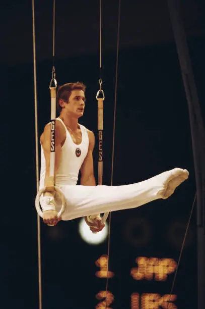 Gymnastics Alexander Dityatin Of The Soviet Union Performs Old Sports Photo