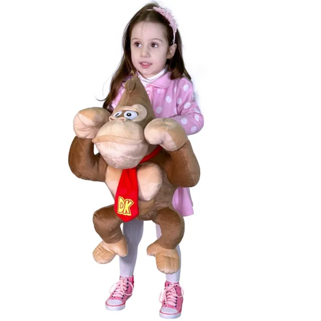 Super Mario Donkey Kong 55cm Peluche Grande, Originale Nintendo Bambini Ragazzi