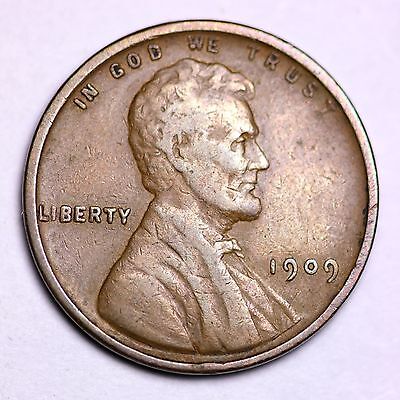 1909 V.D.B. Lincoln Wheat Cent Penny LOWEST PRICES ON THE BAY!  FREE SHIPPING!