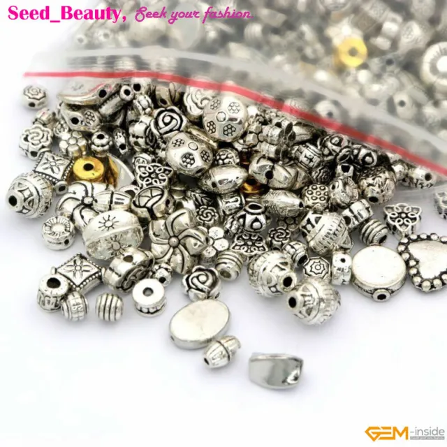Metal Charms Tibetan Silver Crafts Spacer Beads For Jewelery Making Findings