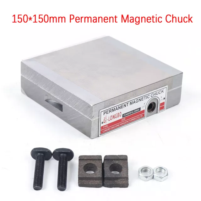 150 *150mm Square Pole Permanent Magnetic Chuck Machining Workholding Machine US