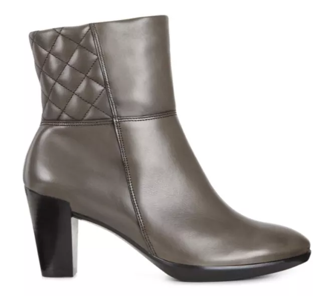 ECCO Women's Shape 55 Plateau Zip Boots, color Stone, size US 9-9.5, EU 40
