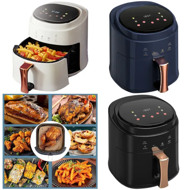 Salter EK5196GW Dual Air Fryer - Clear Viewing Windows, Dual-View Pro,  Healthy Fried Foods, Large 2 Drawer Easy Clean Baskets, 10 Cooking  Functions, Family Size, Touch Display, 7.6L Capacity, 1700W : 