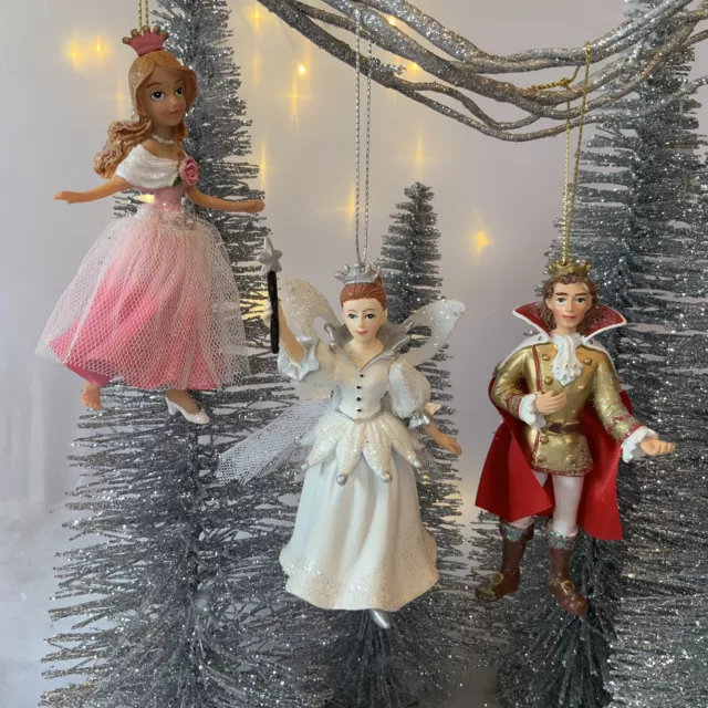 Gisela Graham Cinderella Hanging Christmas Tree Decoration Children’s Fairy