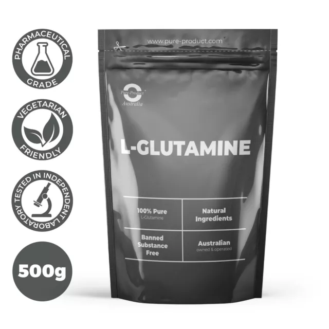 500g PHARMACEUTICAL GRADE 100% PURE MICRONISED L GLUTAMINE Powder