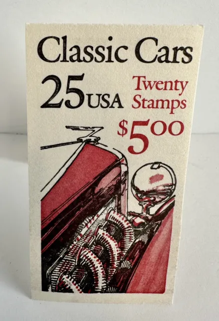 US Sc# BK164 (2385a) CLASSIC CARS Booklet of 20 US 25¢ Stamps -MNH FREE SHIPPING