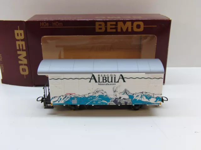 Bemo H0e / H0m 2283 125 Güterwagen "Albula", RhB, DC, TOP in OVP #29952