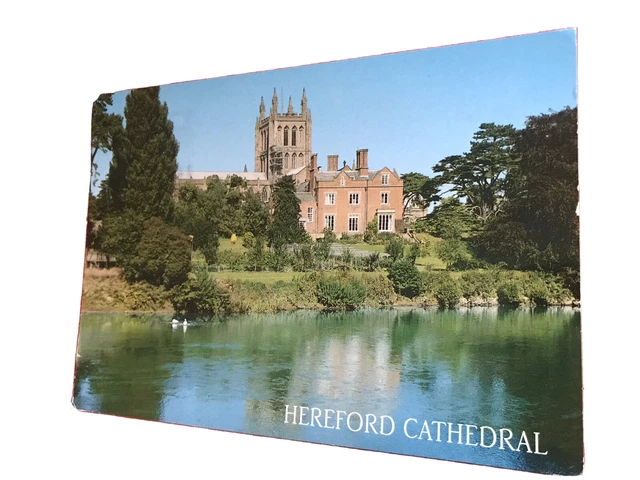 Hereford Cathedral from The River Wye.   1998 Posted Postcard