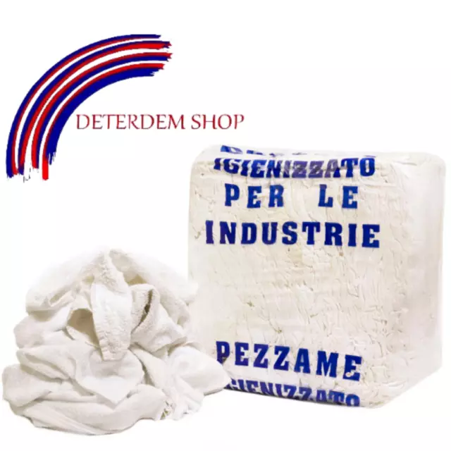 Pezzame Stracci di SPUGNA BIANCA 8 KG -DeterdemShop