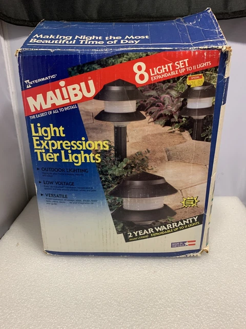 INTERMATIC MALIBU 8 Light Expression Tier Lights 10 Light Set New