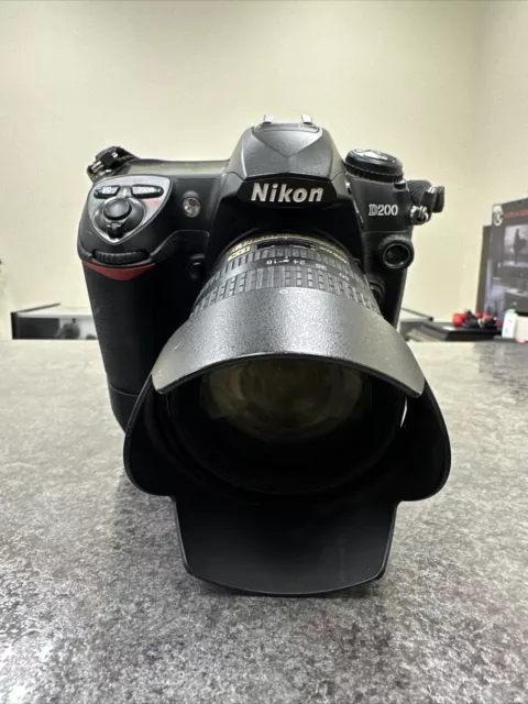 Nikon Used D200 10.2 MP Digital SLR Camera w/ MB-D200 Battery pack, no charger