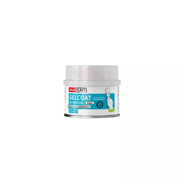 Gelcoat de finition Soloplast blanc 250g avec durcisseur