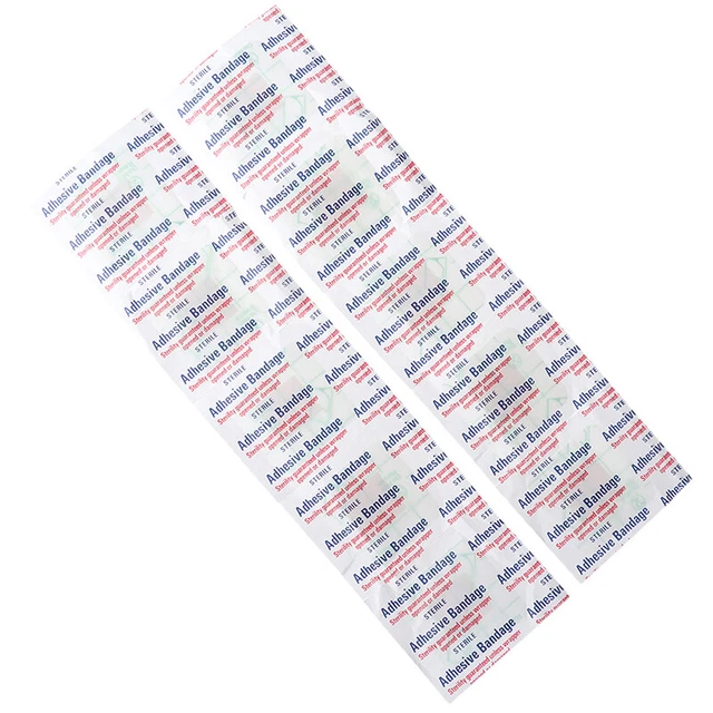 50pcs Hypoallergenic Non-woven Medical Adhesive Wound Dressing Band aid Banda Sg