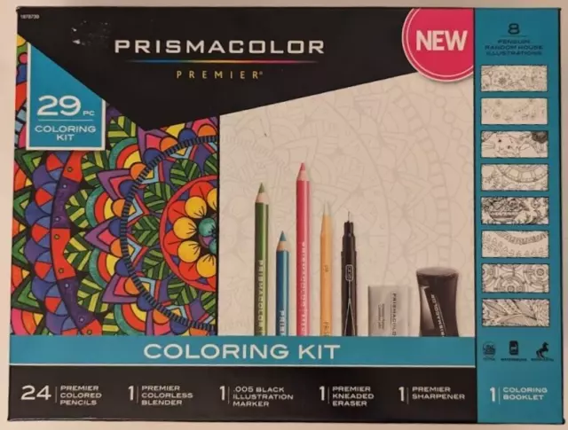 Prismacolor Premier Colored Pencil Accessory Set Kit 7 Piece Eraser Blender  Etc
