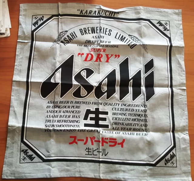 Bandana Banda Fascia Birra Asahi Supr Dry Giapponese Breweries Limited New Bandana Banda Fascia Birra Asahi Supr Dry Giapponese Breweries Limited New