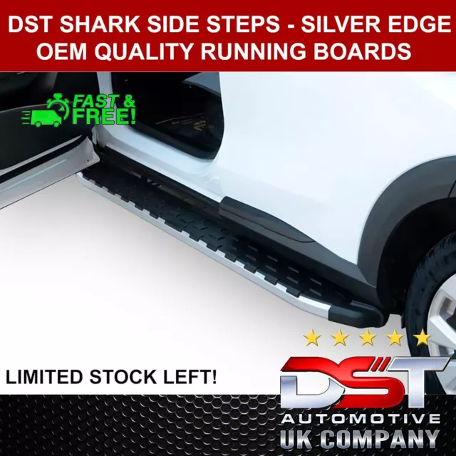 Shark Silver Running Board Side Steps For FIAT TALENTO (X82) 2016-on LWB