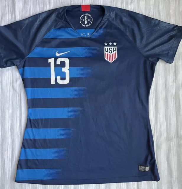 Nike Alex Morgan 2018 US Women’s Soccer Team Jersey Away Large FIFA (21x26)