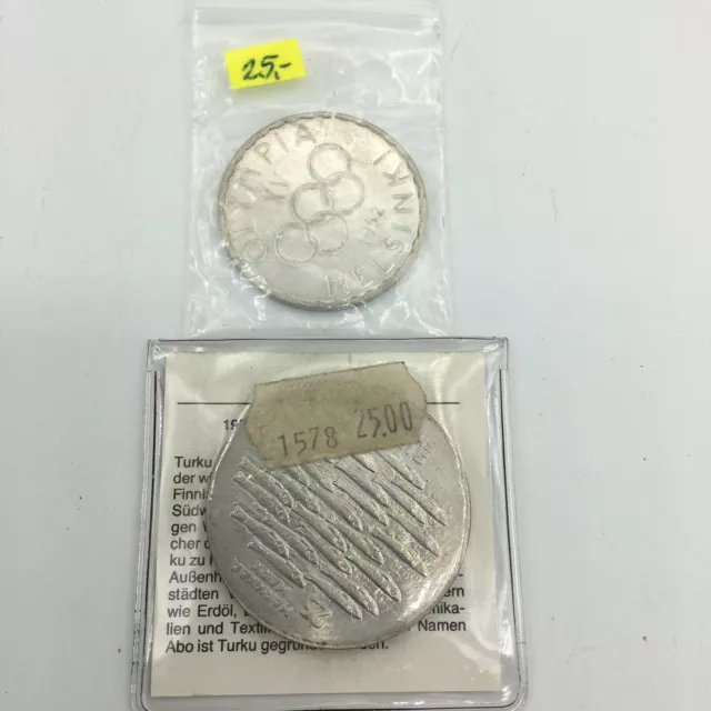 Sammlung Silber Münzen * Finnland Markkaa  * Lot Konvolut Münze Finland