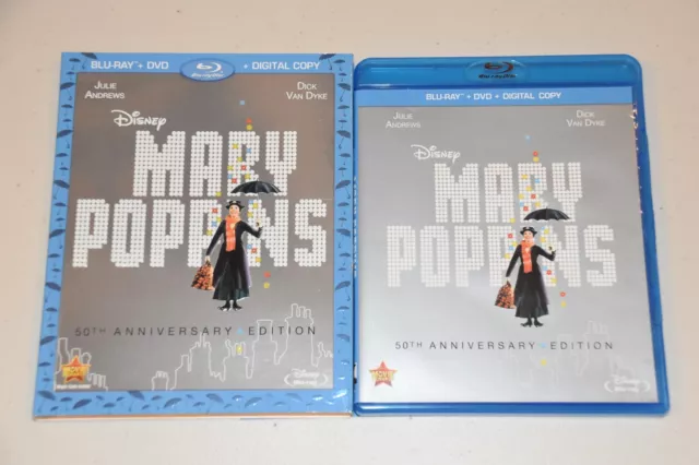 Mary Poppins: 50th Anniversary Edition (Blu-ray + DVD)  LIKE NEW
