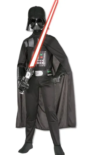 Official Rubies Boys Deluxe Darth Vader Costume Star Wars Episode III 11-3 years