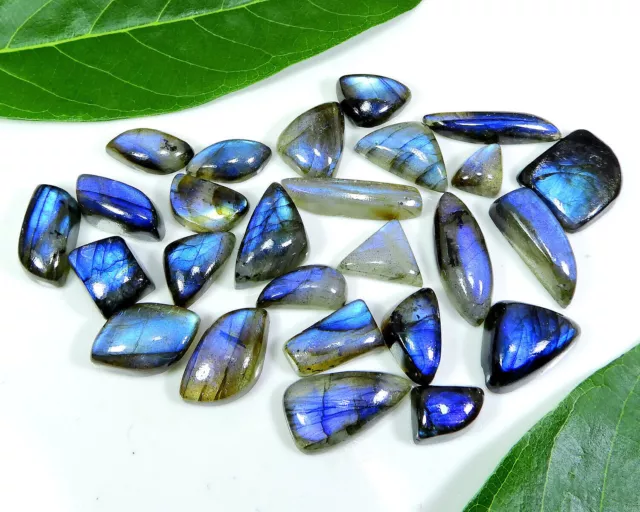 26Pcs NATURAL BLUE LABRADORITE FANCY CABOCHON RING SIZE GEMSTONE 13-25 MM o892