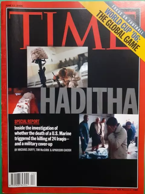 Time 2006 June 12 Haditha Report Iraq Football World Cup 06 Europe Magazine