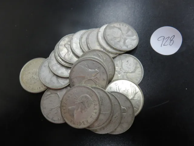 $5.00 Face Value 80% Silver Canadian 25 Cents