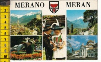 Alto Adige a Latina Südtirol m.323 viaggiata 1992 da San Martin AO Merano 