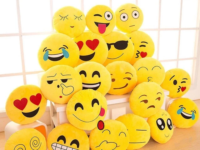 Cuscino Emoji Sorridente 30cm – Giallo, Morbido, Per Bambini E Novità - Foto 5