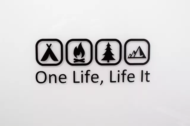 Camper Van Aufkleber One Life, Life It Sticker Wohnmobil Outdoor