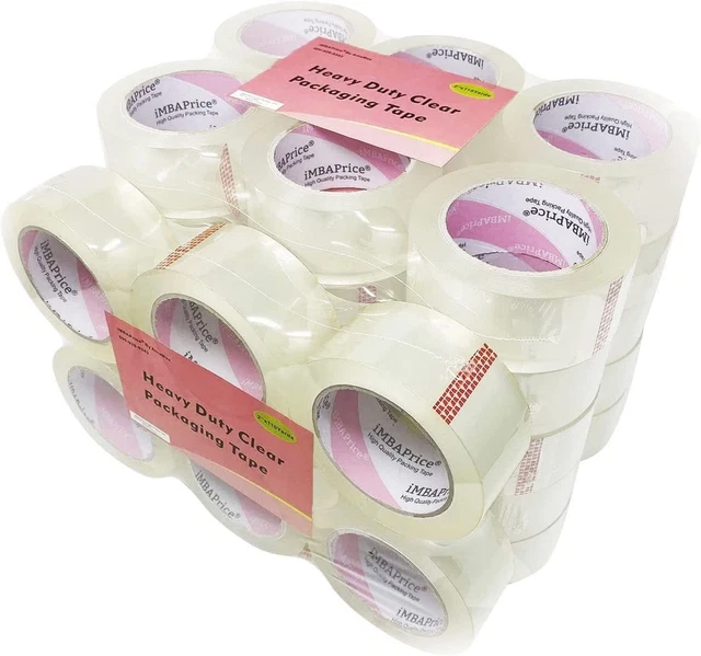 Imbaprice - 2-Inches X 110 Yards, (Pack of 36 Rolls) Super Clear Packing Shippin