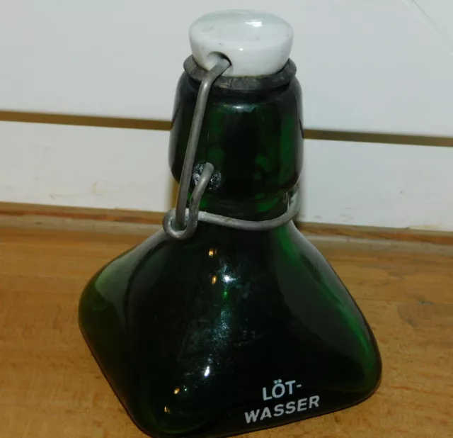 VINTAGE ancien mini BOUTEILLE EAU B538 bottle water LÖT WASSER flasche LÖTWASSER