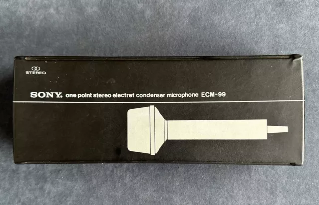 Vintage Sony Condenser Microphone Ecm-99