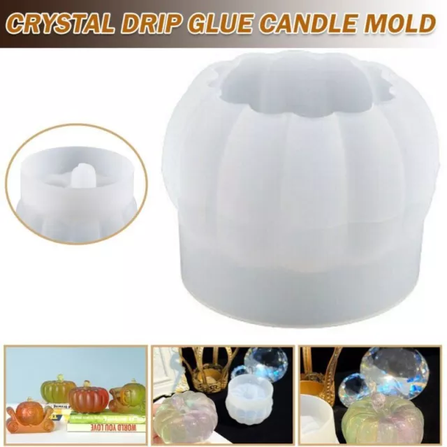 3D DIY Kürbis Silikonform Kerze Form Seife Wachs Handwerk Gips Epoxidharz Formen