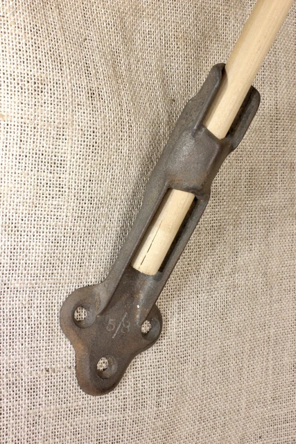 old Flag bracket banner holder 7 3/4" for 5/8” pole vintage rustic iron