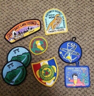 Lot of 8 Boy Scout and Girl Scout Patches Vintage to Modern