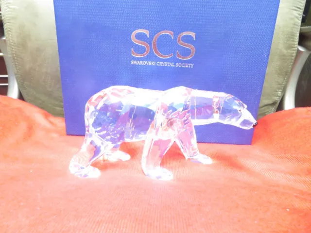 Swarovski Crystal Siku Polar Bear Figurine 1053154 Scs 2011