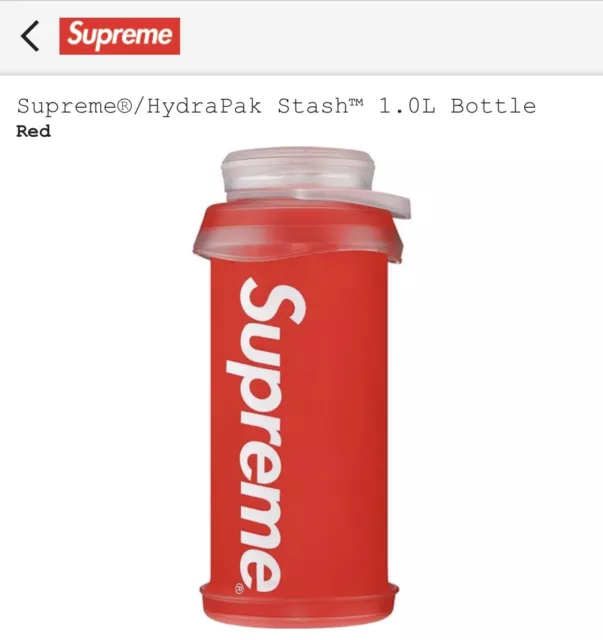 Supreme®/HydraPak Stash™ 1,0 L Flaschenstil: rot