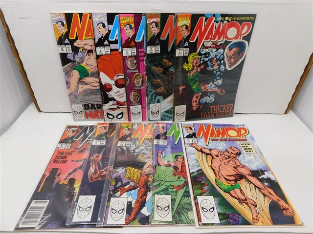 Namor Sub-Mariner 1 2 3 4 5 6 7 8 9 10 Marvel Comic Run Bryne 1990 Vf/Nm