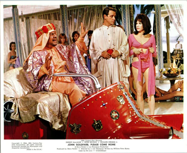 PETER USTINOV & RICHARD CRENNA 1965 John Goldfarb Please Come Home Movie Photo